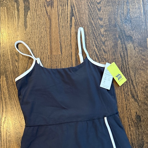 Black Dress  with skort shorts White Trim Athletic - Picture 6 of 9